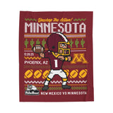 Rate Bowl 2025 – University of Minnesota Golden Gophers Velveteen Throw Blanket