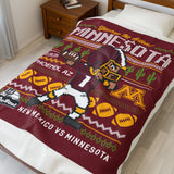 Rate Bowl 2025 – University of Minnesota Golden Gophers Velveteen Throw Blanket