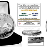 2026 Vrbo Fiesta Bowl - CFP Semifinal Official On Field Collector Coin
